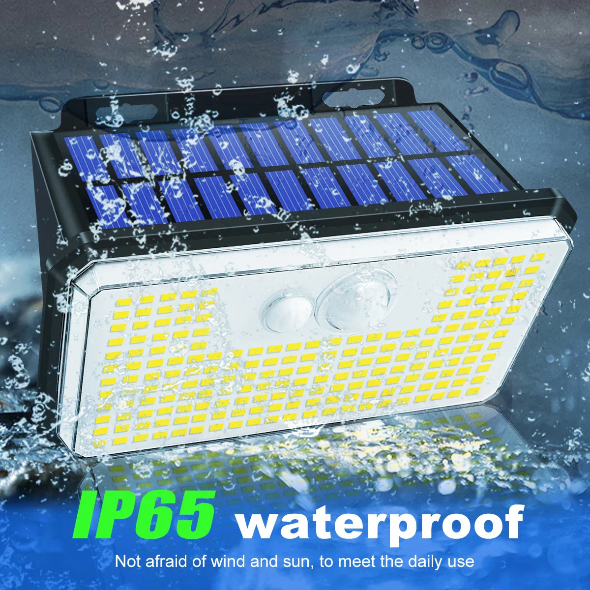LumiFort 197 LED Solarleuchten Set | Bewegungssensor | Wetterfest | Für Garten, Hof & Einfahrt