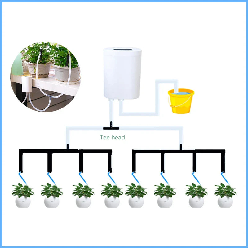PlantFlow | Automatisches Bewässerungssystem | Wiederaufladbar | Für 2-8 Pflanzen