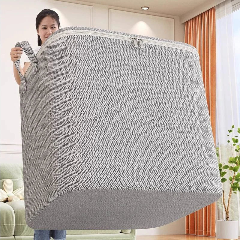 Storiva Faltbox Organizer | Sichtfenster & Reißverschluss | Staubdicht & Faltbar | Für Kleidung & Textilien