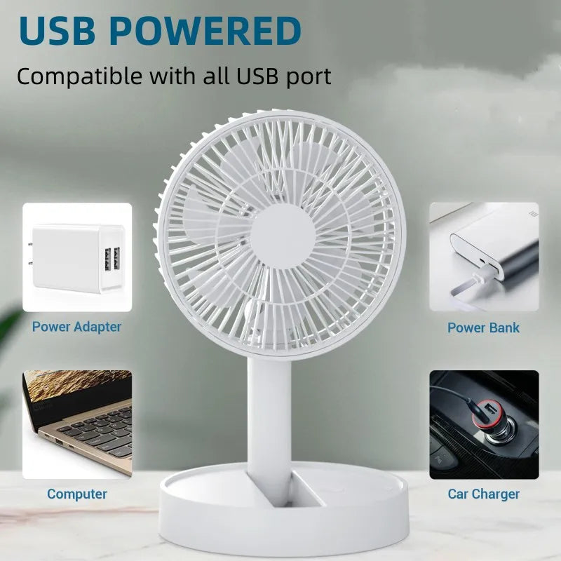AirFlow Mini-Ventilator | Leise & Kompakt | 4 Geschwindigkeitsstufen
