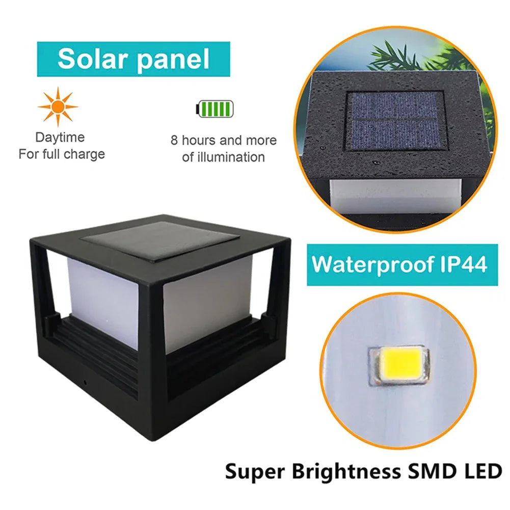 LumoSolar DuoLight | Solarstrahler mit Zwei-Farbmodus | Wetterfest & Automatische Steuerung | 8 Stunden Leuchtdauer