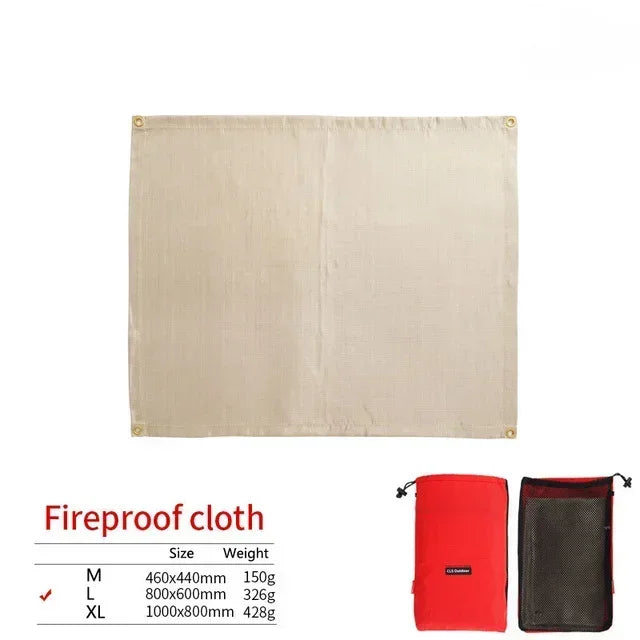 Ignisafe Feuerschutzmatte | Hitzebeständig & Faltbar | Für Grill & Feuerstelle