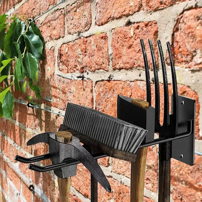 ToolMate Wandhalterung | Multifunktional & Stabil | Karbonstahl | Für Werkzeuge und Gartengeräte