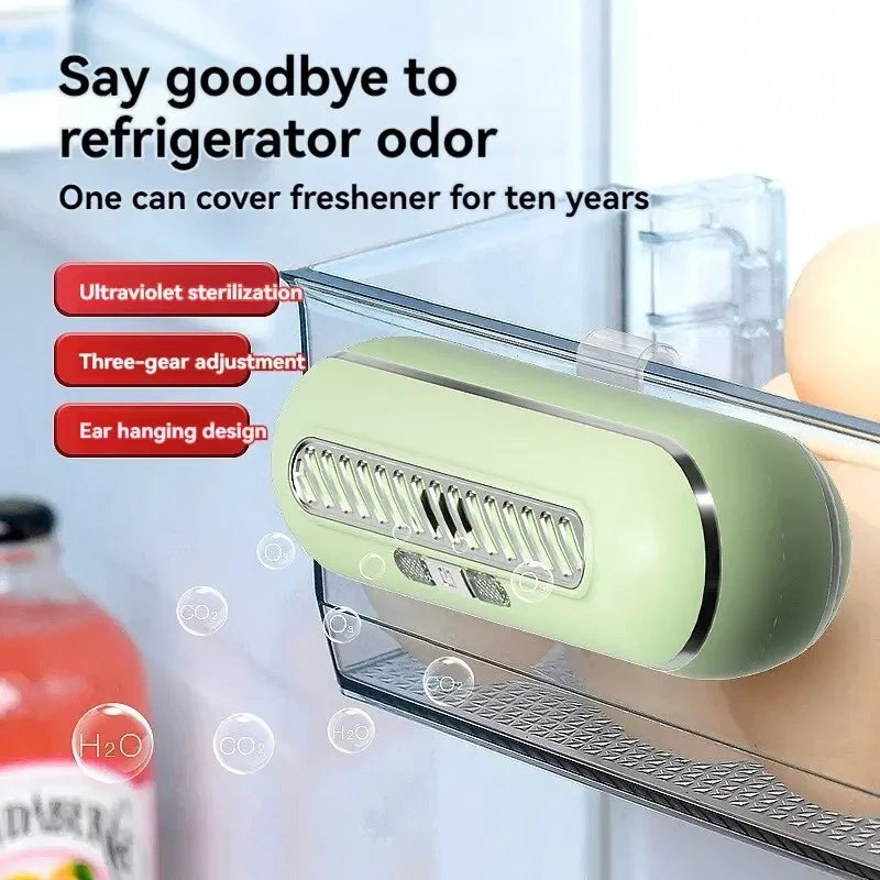 Airina Compact | Mini-Luftreiniger mit Geruchsentfernung & Desinfektion | Leise & Energiesparend | Für Kühlschrank, Bad & Co.