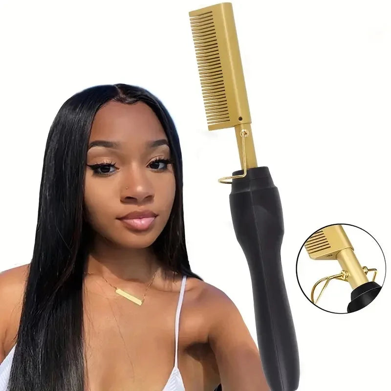 CurlNova | 2-in-1 Stylinggerät | Kupferbeschichtete Heizplatte | Schnelle Aufheizzeit