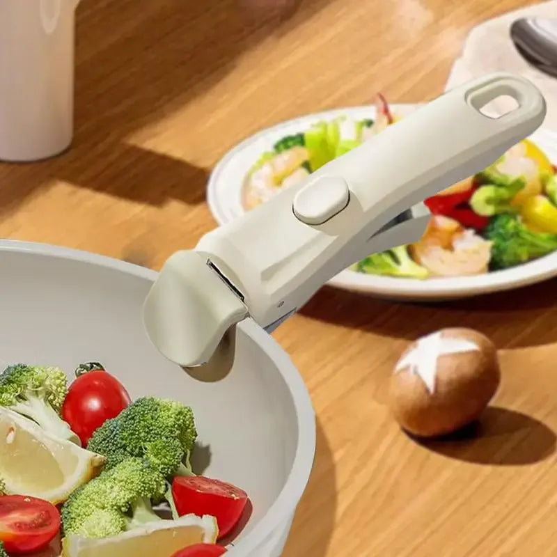 CookEase Universalgriff | Abnehmbar | Hitzebeständig | Ergonomisch für Töpfe & Pfannen