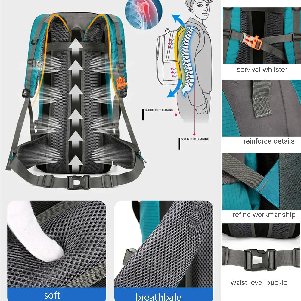 AlpineFlex Trekkingrucksack 70L | Wasserdicht | Komfortabel & Strapazierfähig