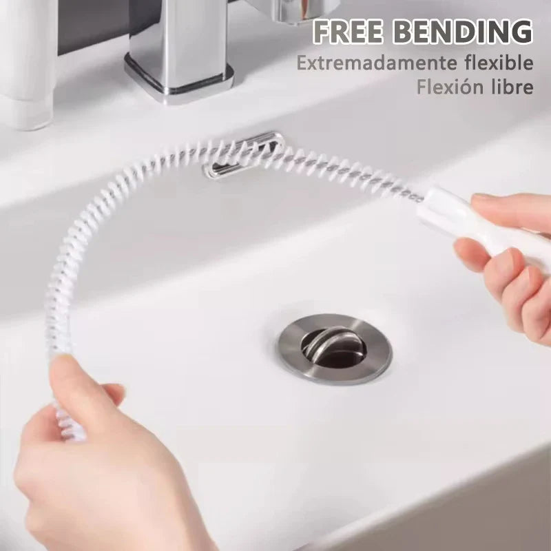 Drainova Rohrreiniger-Bürste | Flexibel & Wiederverwendbar | Für Bad & Küche | 45–65 cm
