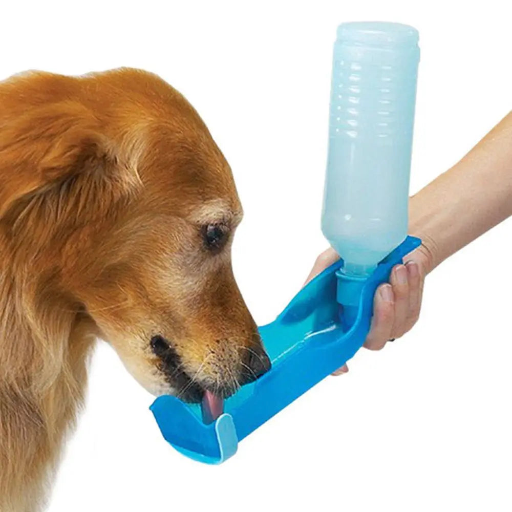 HydroPaw Travel Bottle | Hunde Trinkflasche mit Schale | Einhand-Bedienung & Auslaufsicher | BPA-frei & Kompakt
