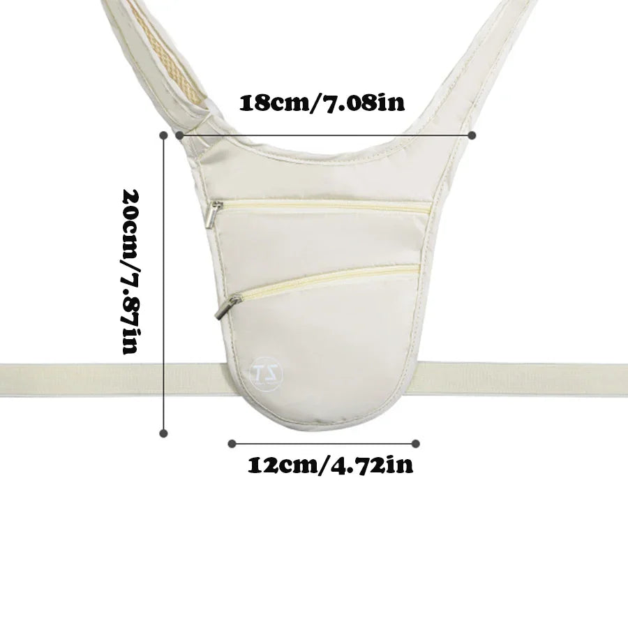SecureFit Anti-Theft Sport Bauchtasche | Wasserfest & Leicht | Verstellbarer Gurt