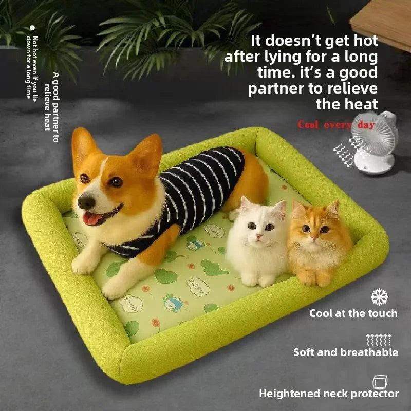 ChillPaw Mat | Atmungsaktive Kühlmatte | Für Hunde & Katzen | Pflegeleicht & Vielseitig