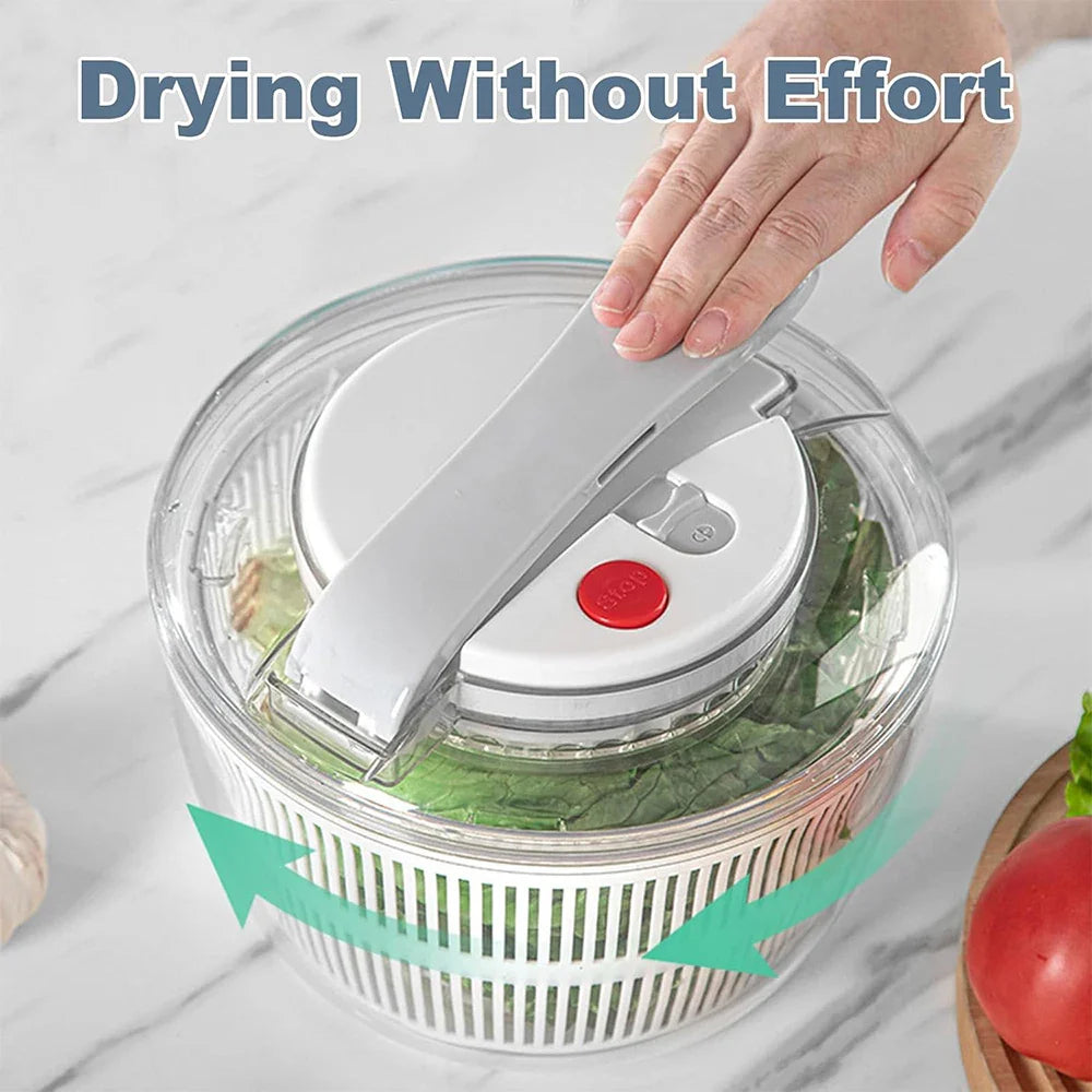 FreshSpin | 3L Salatschleuder | Einhandbedienung | Multifunktional
