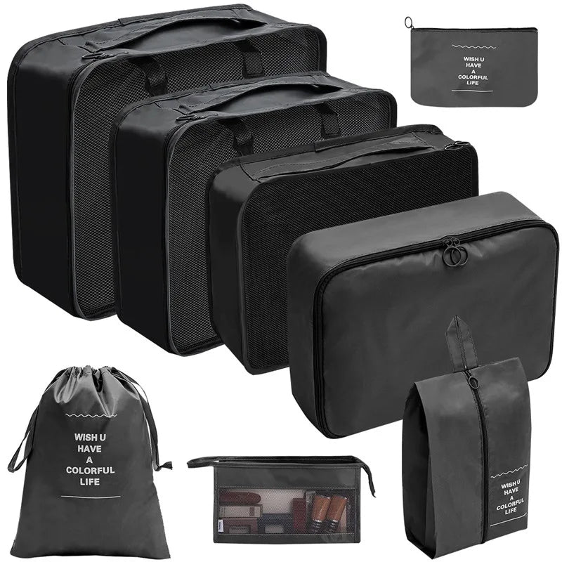 TravelPro Organizer Set | Platzsparend & Umweltfreundlich | 7-10 Teile für Perfekte Ordnung