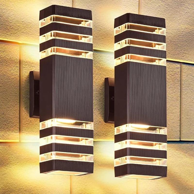 Lumivor Außenwandleuchte | Up-&-Down Licht | E27 Fassung | IP65 Wetterfest | 25×10×8 cm
