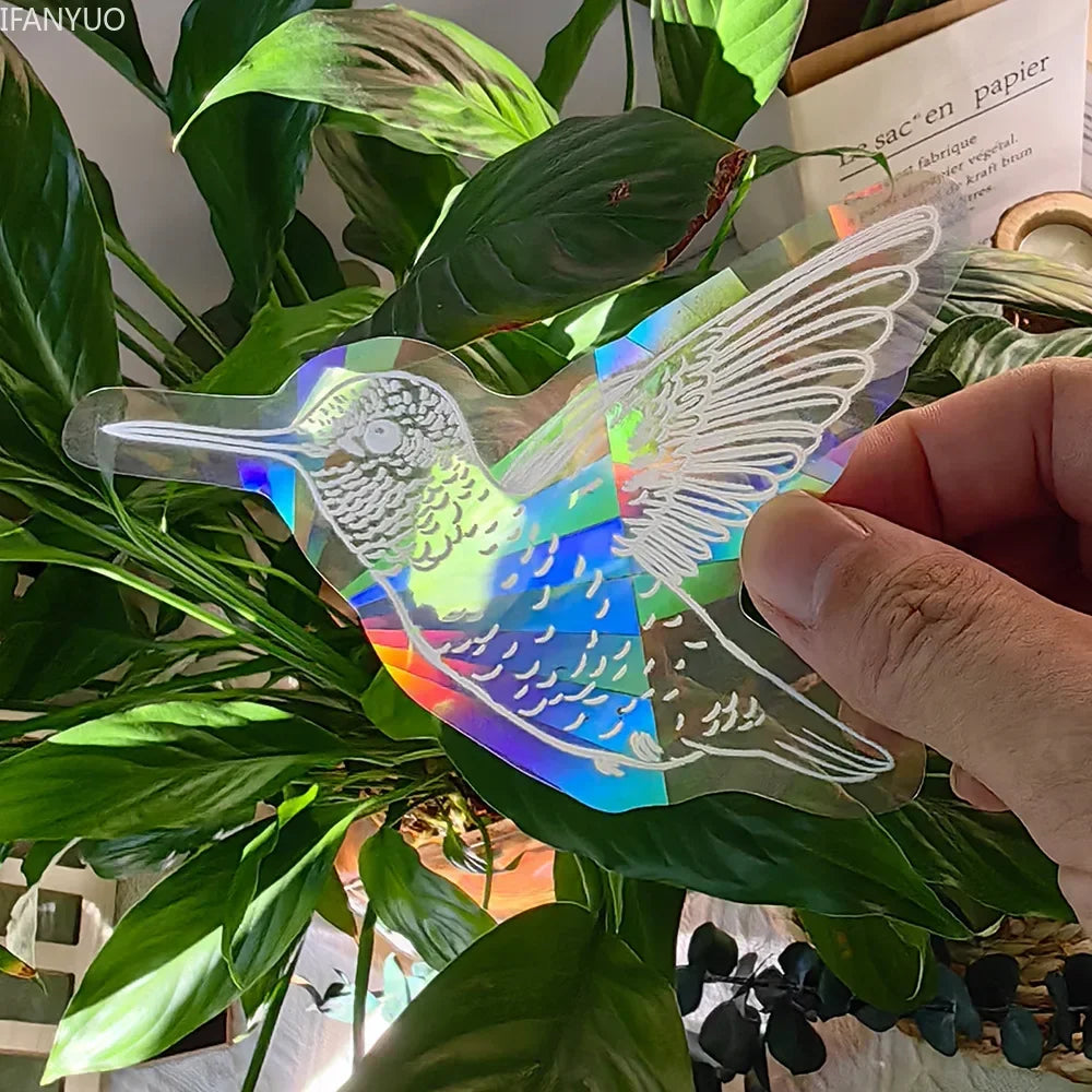 SunGlow Fenstersticker | 3D Regenbogen-Effekt | Selbstklebend & Wiederverwendbar