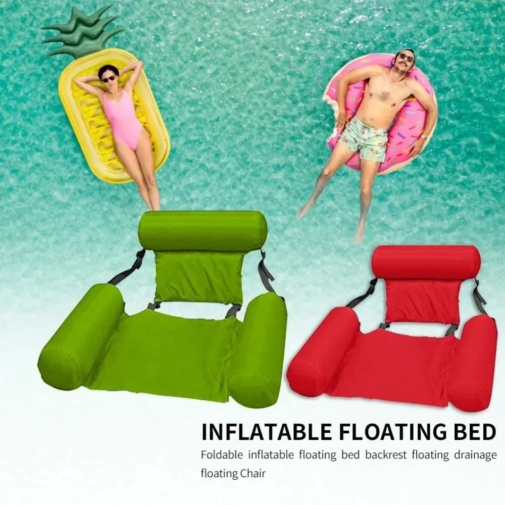 Floatique Wasserhängesessel | Aufblasbar & Verstellbar | Für Pool, Strand & Meer | 100×120 cm