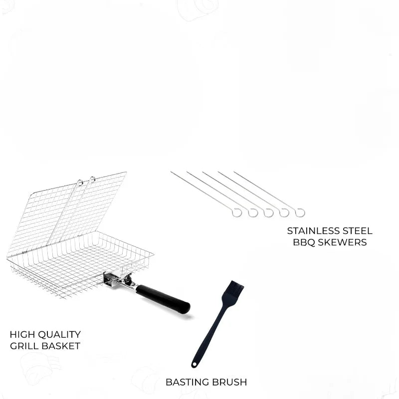 GrillMaster Grillgitter | Tragbar & Rostfrei | Für Perfekte BBQ-Erlebnisse