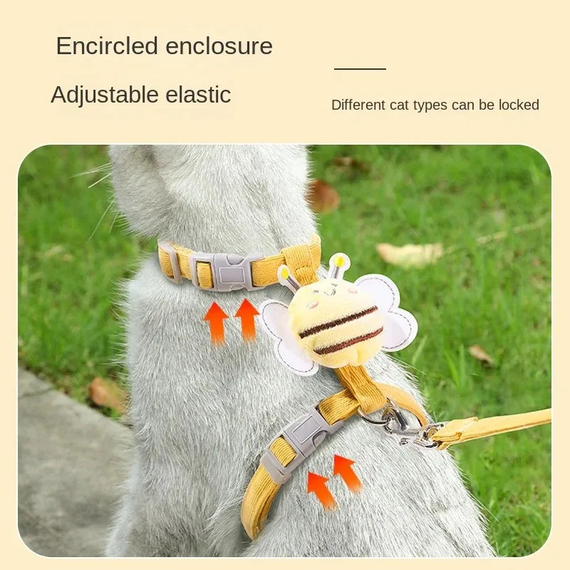 PawLux Hundegeschirr Set | Bequem & Sicher | Doppellagiges Nylon | Trendiges Design | Für Hunde & Katzen