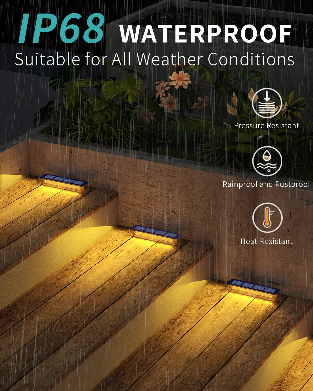 LumoBright PathLites | Solar LED Bodenleuchten | Wetterfest | Automatisches Einschalten
