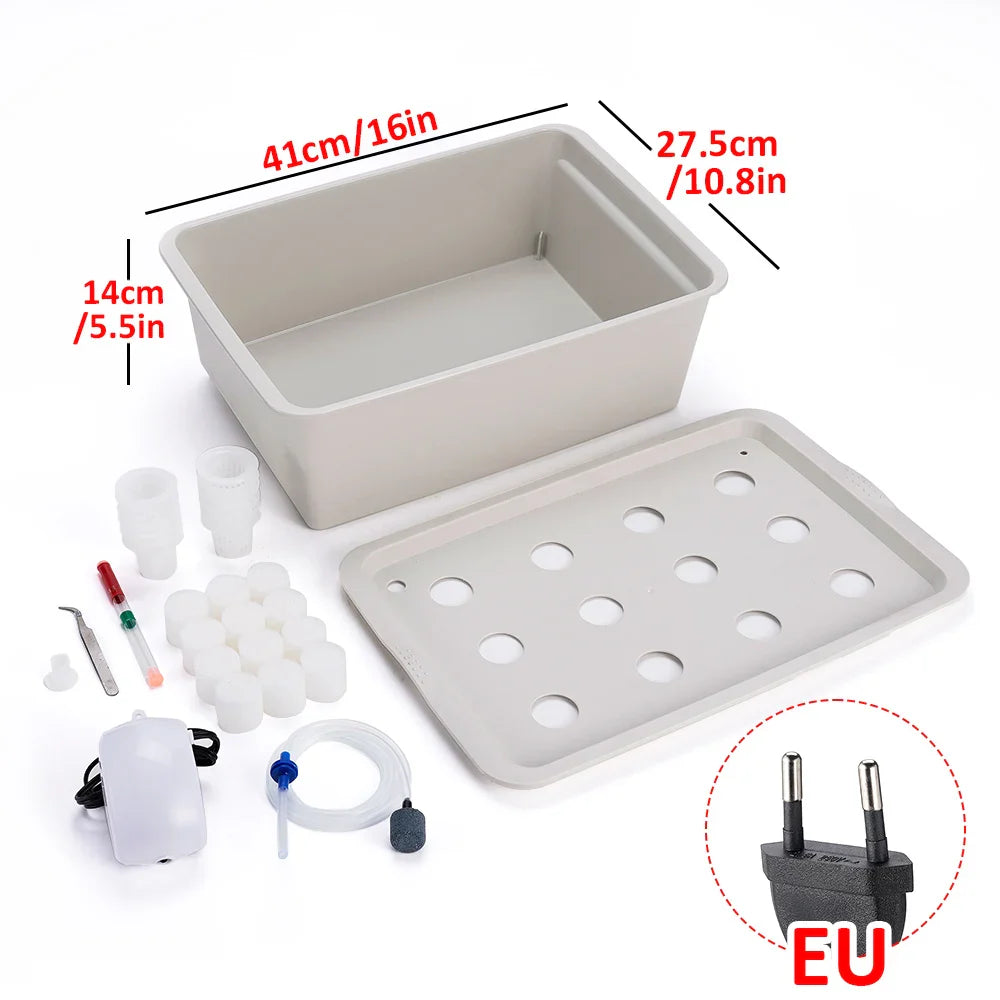 HydroGreen 12 | Hydroponisches Pflanzsystem | Effizient & Kompakt | Robuster Kunststoff