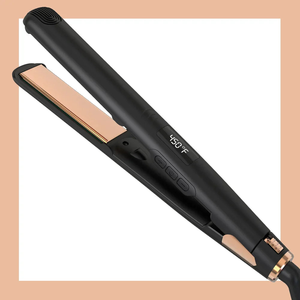 Lissavera StylePro | 2-in-1 Keramik-Haarglätter & Lockenstyler | Gleichmäßige Hitze & Dual-Voltage | Für Glatte & Wellige Looks