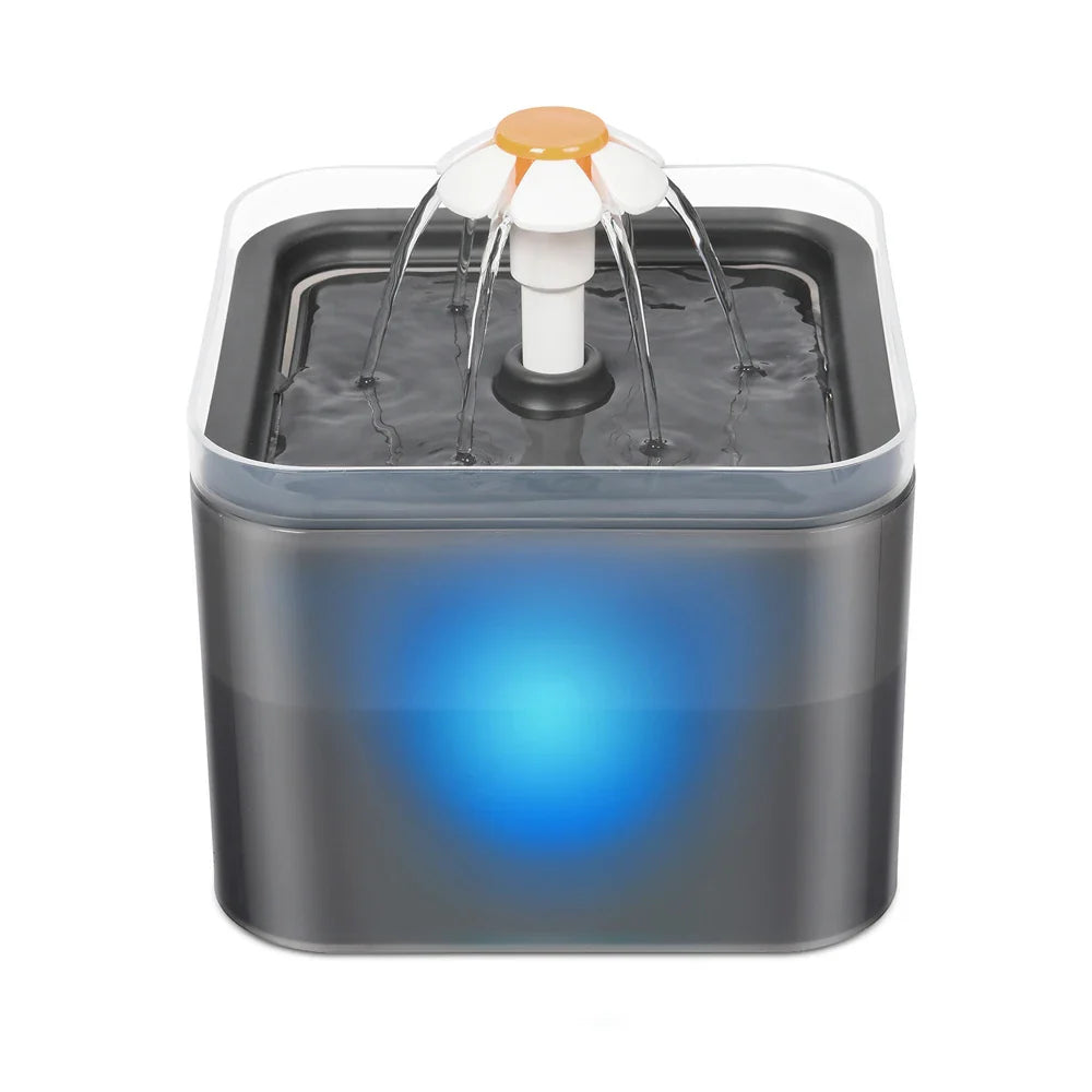 FlowPaws Intelligenter Trinkbrunnen | 4-fach Filtersystem | LED & App-Steuerung | 3 Wasserfluss-Modi | Für Katzen & Kleine Hunde