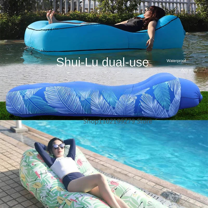 LuftOase | Aufblasbare Couch-Liege | Outdoor & Strand | Ultraleicht & Tragbar