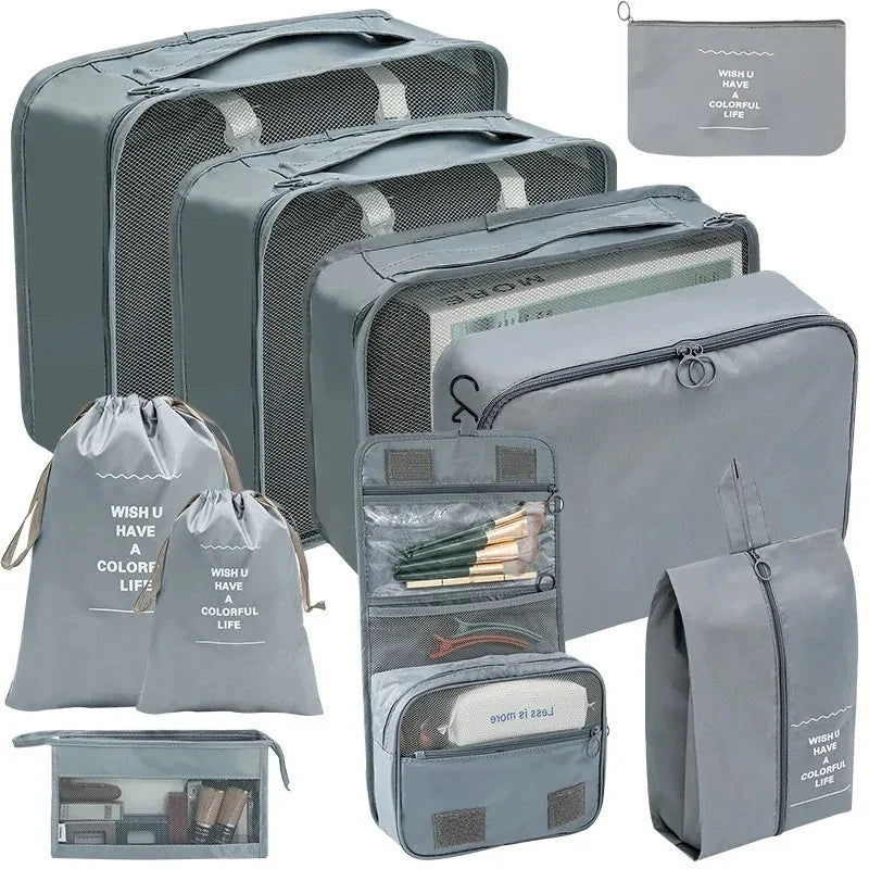 TravelPro Organizer Set | Platzsparend & Umweltfreundlich | 7-10 Teile für Perfekte Ordnung