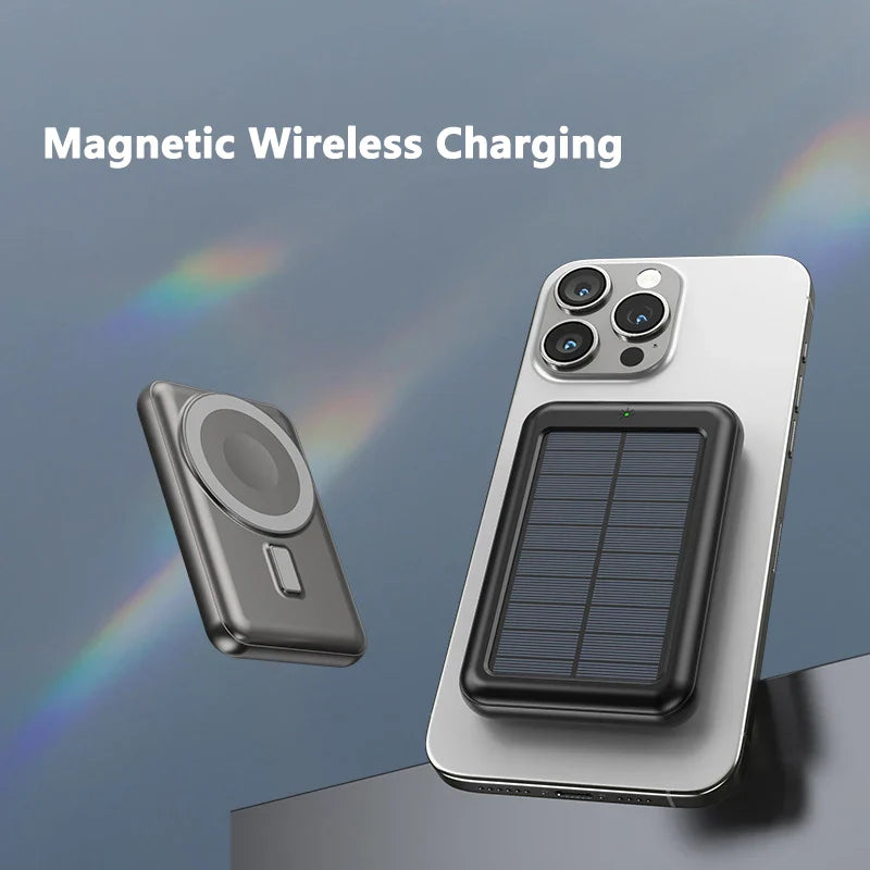 PowerNova SolarCharge 20.000mAh Powerbank mit MagSafe & Wireless Charging | USB-C & Solar Aufladung