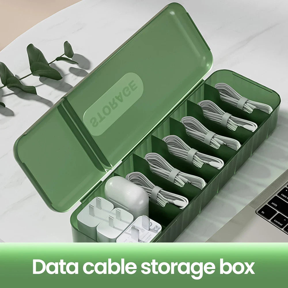 CableNest | Kabel- und Zubehör-Organizer | 7 Fächer & Tragbar | Für Reisen & Zuhause