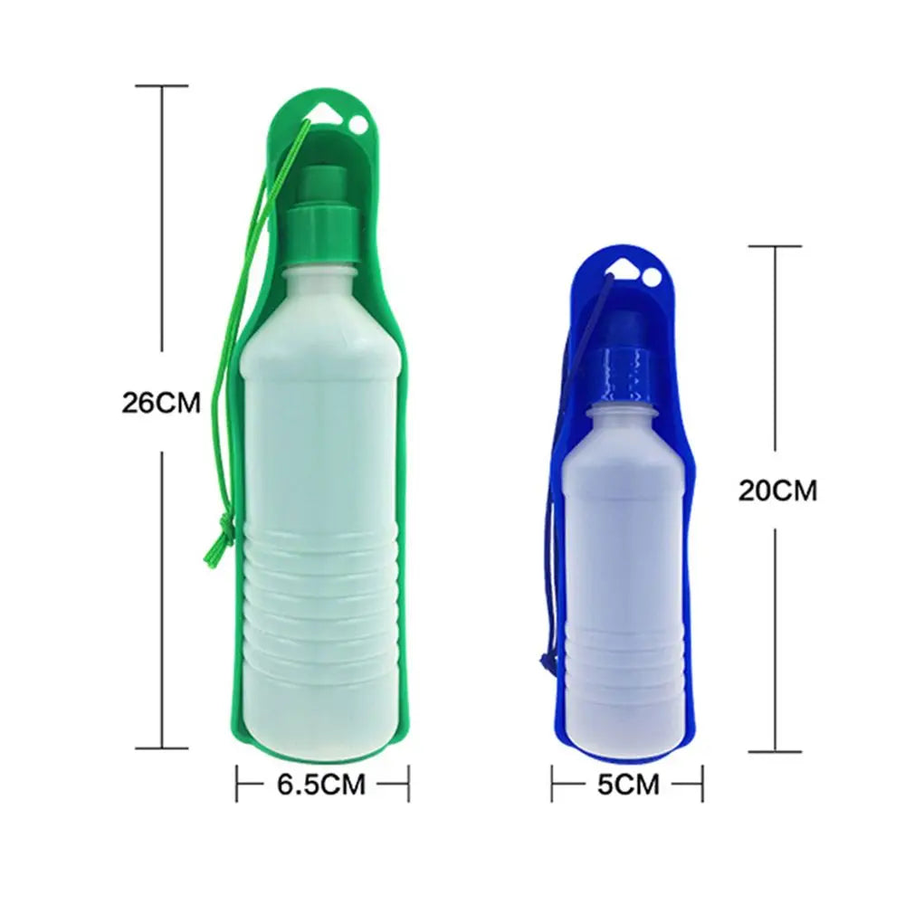 HydroPaw Travel Bottle | Hunde Trinkflasche mit Schale | Einhand-Bedienung & Auslaufsicher | BPA-frei & Kompakt