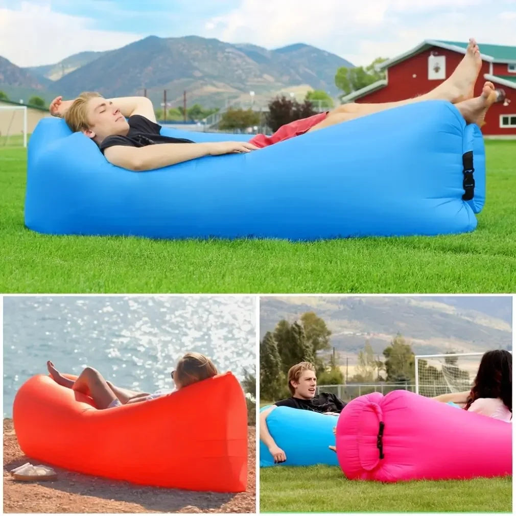 AirRelax Luftsofa | Ergonomisch & Komfortabel | Aufblasbar ohne Pumpe | Für Innen & Außen