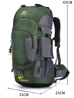 DryVenture 60L | Wasserdichter Outdoor-Rucksack | 60L Volumen | Komfortable Polsterung