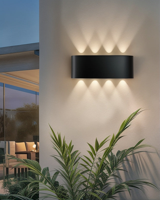 Virella LED Wandlampe | Wetterfeste Außenleuchte IP65 | Modern & Robust | 25 cm Höhe