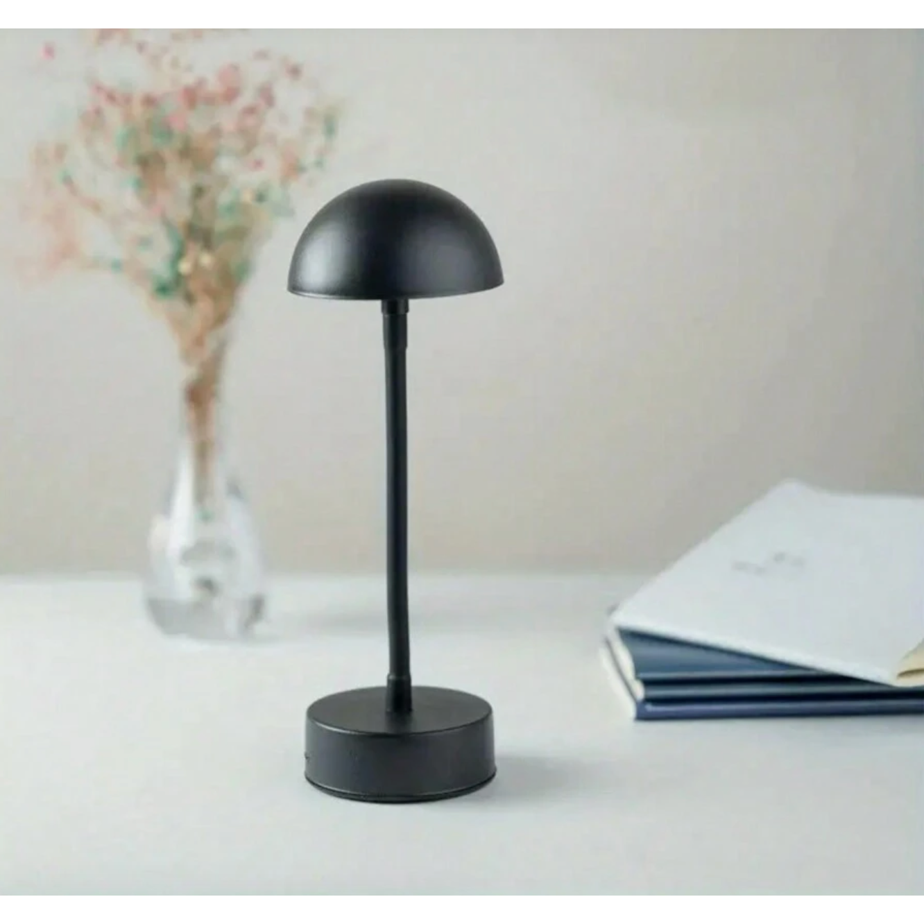Glovita | Kabellose Tischlampe | Touch-Dimmer | Akku-LED | Modernes Pilzdesign