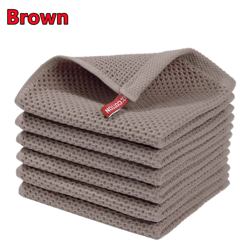 EcoWaffel Geschirrtuch | 100% Baumwolle | Saugfähig & Schnelltrocknend | Honeycomb-Design