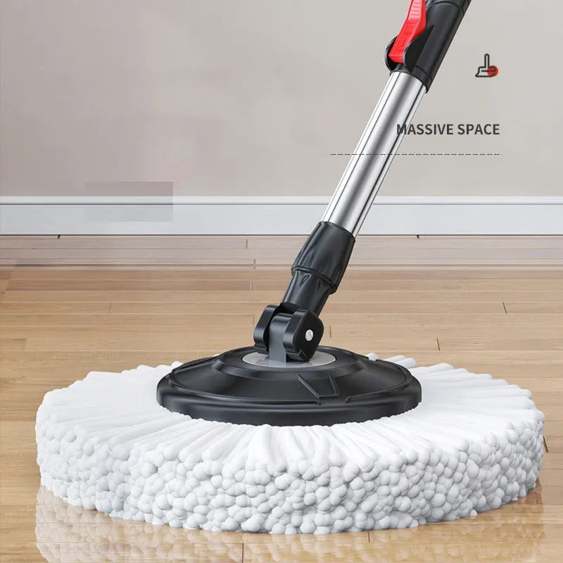 GlideSpin Mop-Set | 360° Drehmechanismus | Müheloses Auswringen & Hygienische Reinigung | Für Alle Bodenarten