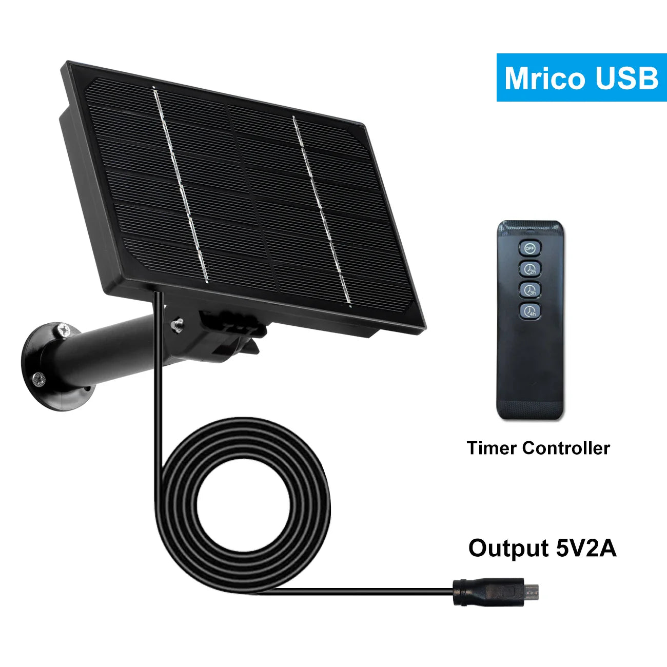 PowerSolar | 4W Solarpanel Ladegerät | IP66 Wasserdicht & Multifunktional | Für Outdoor & Camping