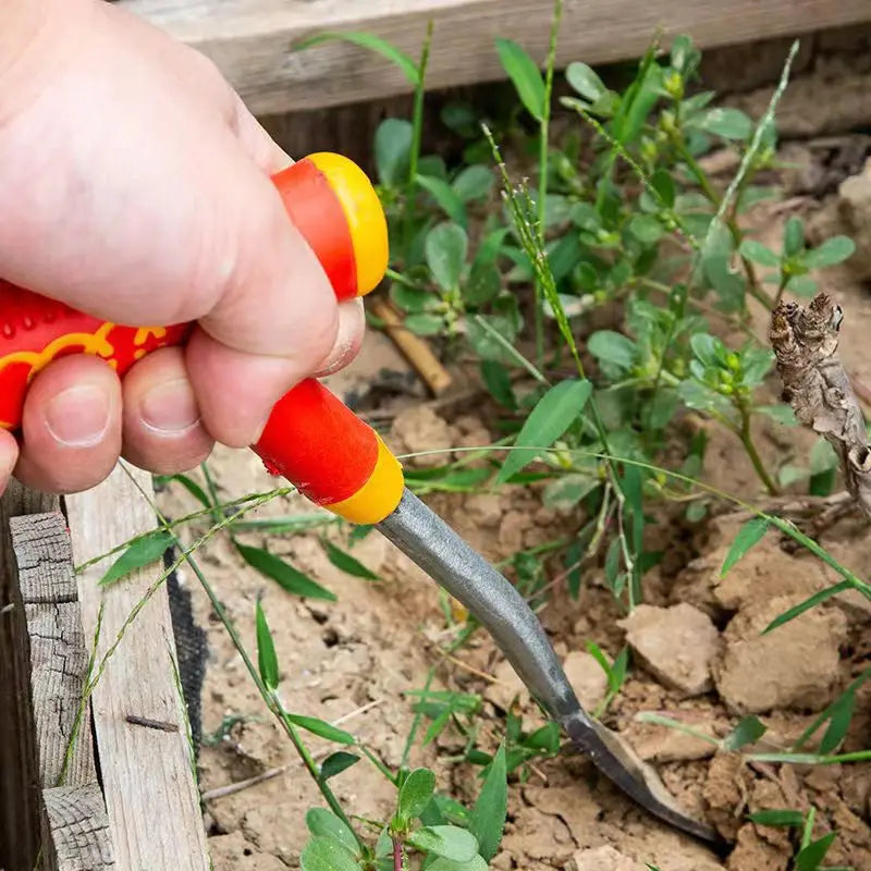 HerbMaster Gartenschaufel | 3-Zinken Edelstahl | Für Unkraut & Knoblauchernte
