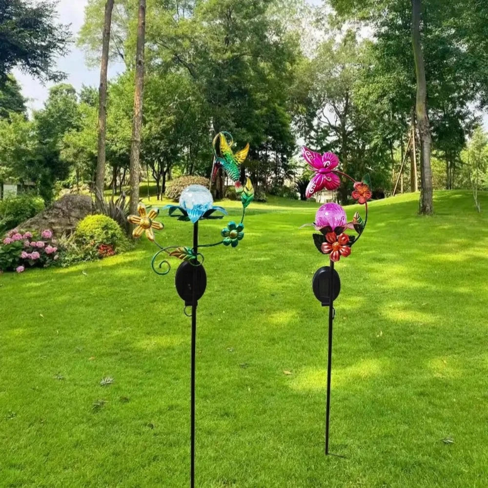 SunBloom Light | Solar-Gartenleuchte | Glasdesign mit LED-Beleuchtung | Umweltfreundlich & Einfach zu Installieren