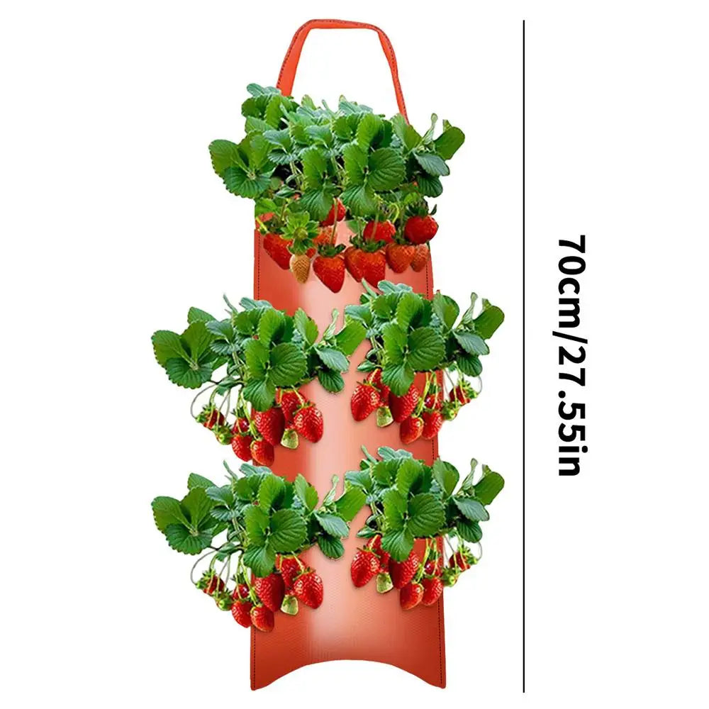 GreenGrow VertiBag | Hängende Pflanzentasche | Atmungsaktiv & Platzsparend | Für Balkon & Terrasse