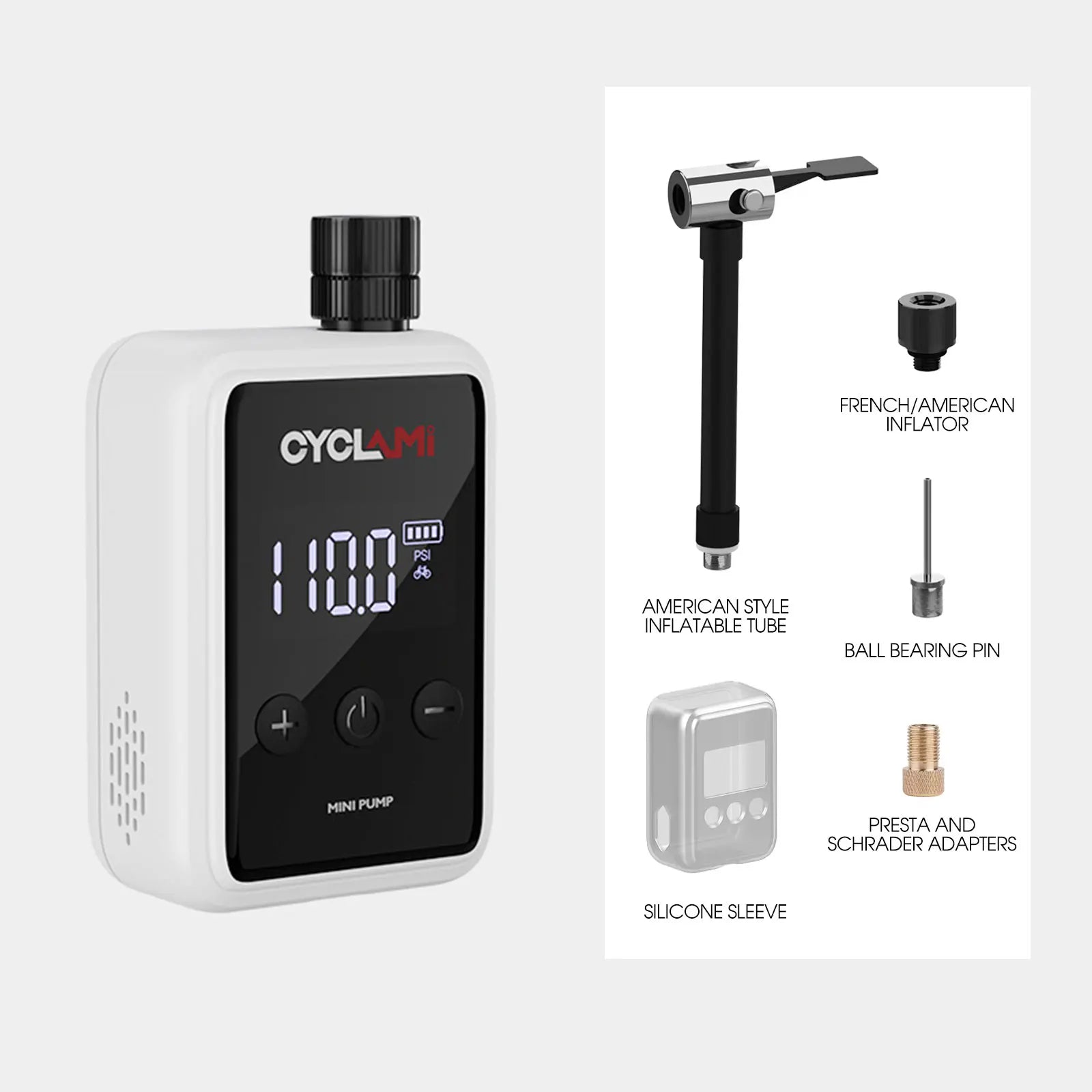 AirMaxx One | Tragbare Elektrische Luftpumpe | 150 PSI Hochdruck | USB-Aufladung & LED-Display