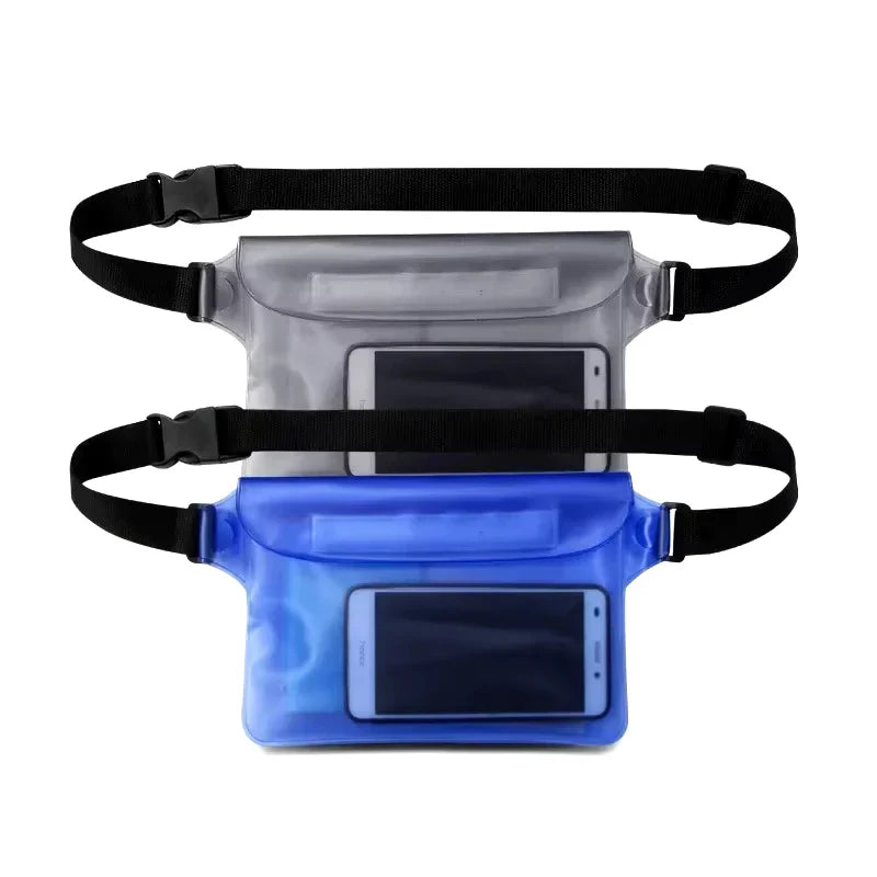 DryGo Wasserdichte Hüfttasche | 3-Fach Versiegelt | Verstellbarer Gurt | Für Strand & Outdoor