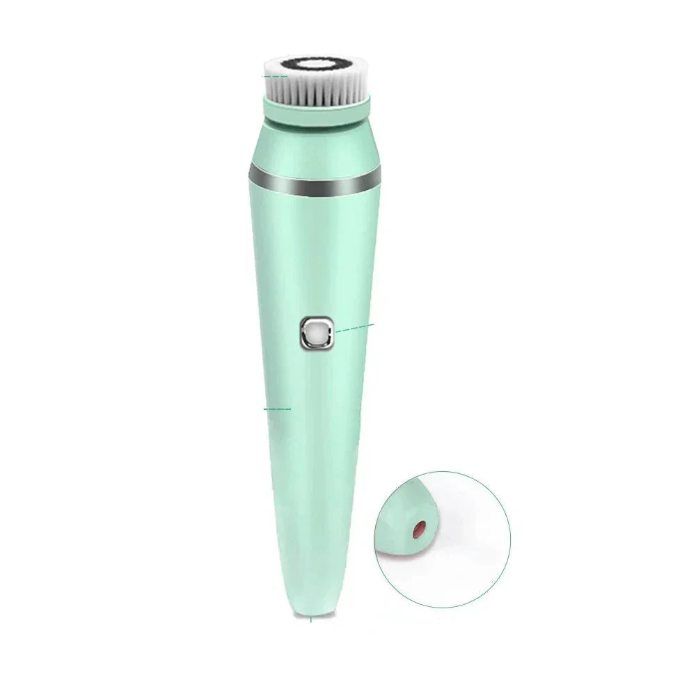 VivaPulse 4-in-1 Sonic Gesichtsbürste | Tiefenreinigung & Massage | IPX6 Wasserdicht | USB Wiederaufladbar | Für Alle Hauttypen