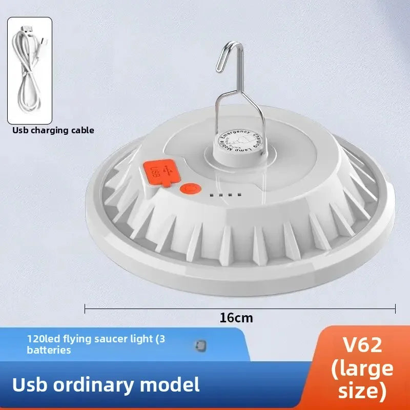 LumaSphere Solar LED Hängelampe | Tragbar & Wiederaufladbar | Mit Fernbedienung