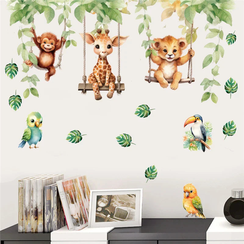 JungleWalls | Wandsticker Set | Abziehbar & Repositionierbar | Für Kinderzimmer