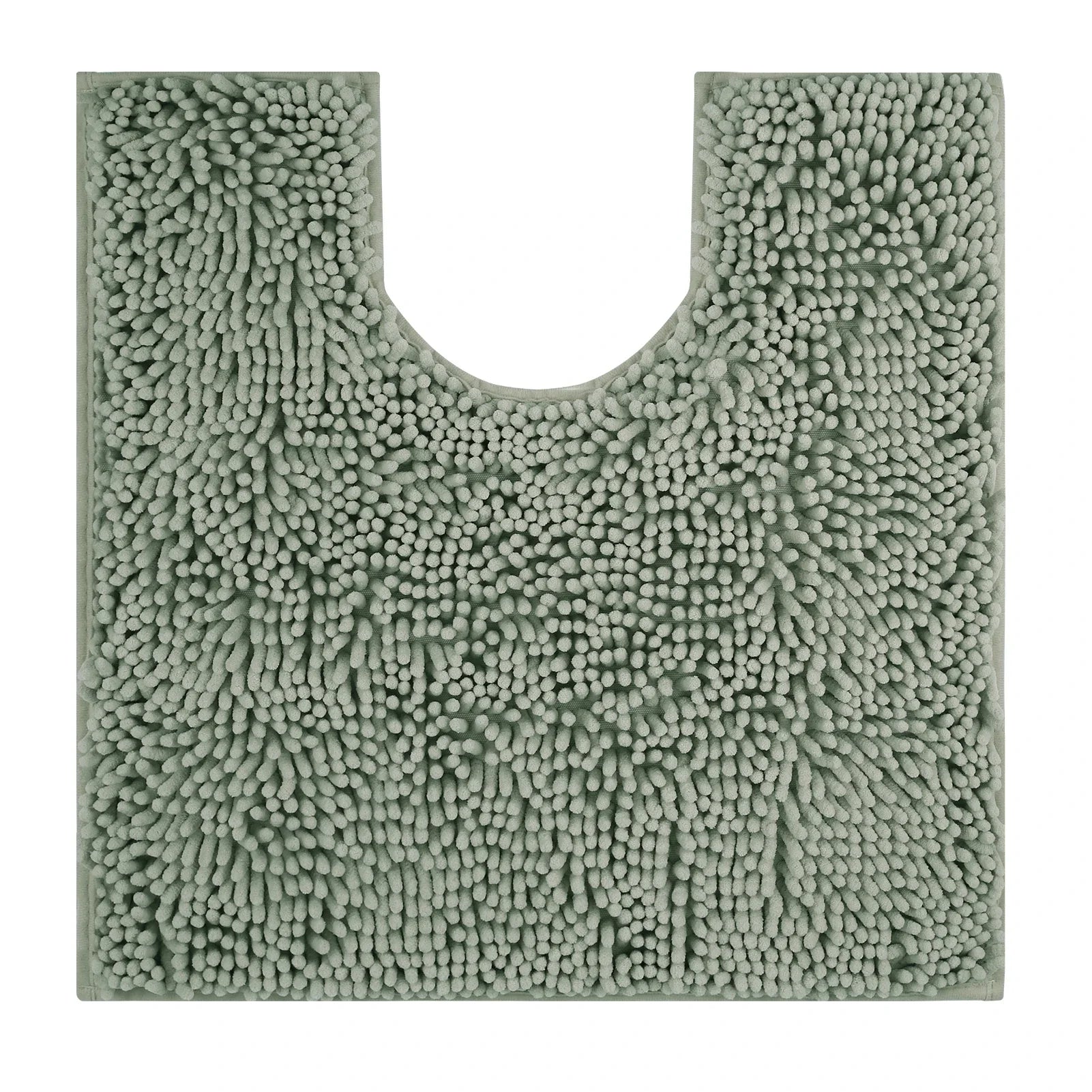 Aqualume | U-förmige Toilettenmatte | Chenille-Badmatte mit überlegener Saugfähigkeit | Rutschfest und maschinenwaschbar | Weich und gemütlich