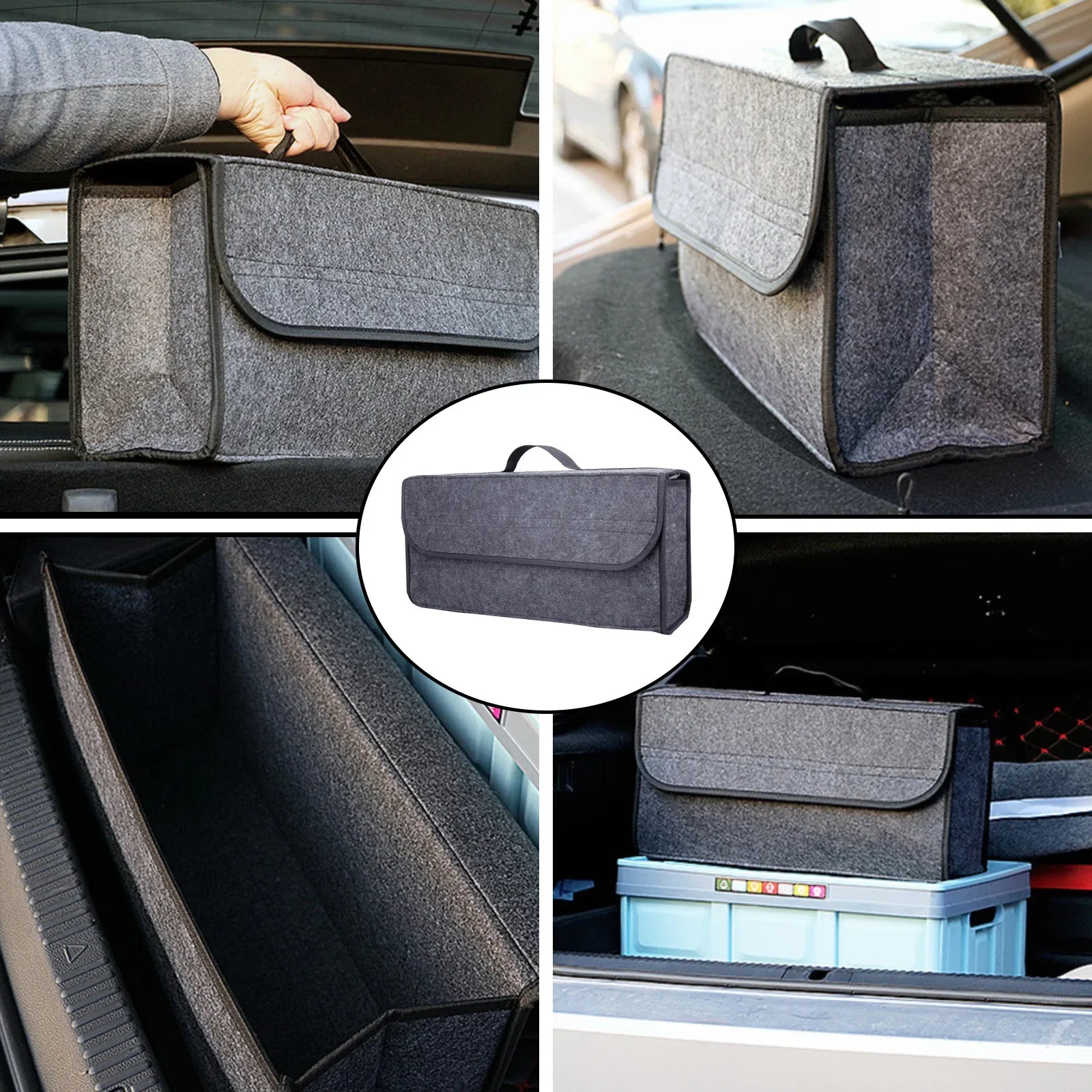 Filzona FlexBag | Aufbewahrungstasche aus Filz | Vielseitig & Pflegeleicht | Für Auto & Zuhause