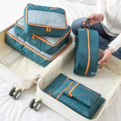 TravelEase Organizer Set | 7-teilig | Platzsparend | Wasserabweisend