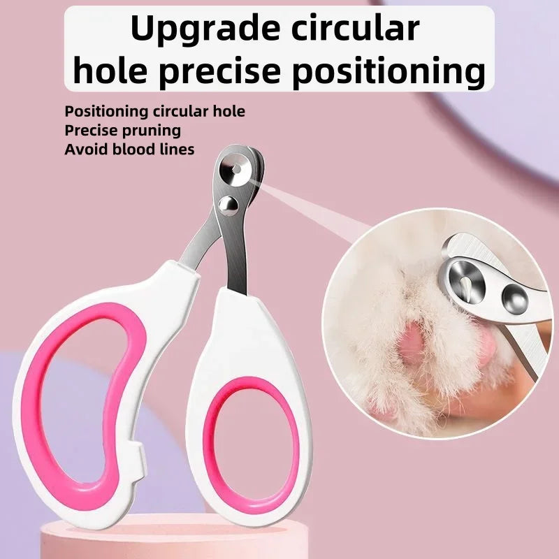 PetiSure | Krallenschneider mit Anti-Blutungs-Design | Führungslöcher, ergonomischer Griff & rostfreie Klingen | Sichere Pflege für Katzen & kleine Hunde